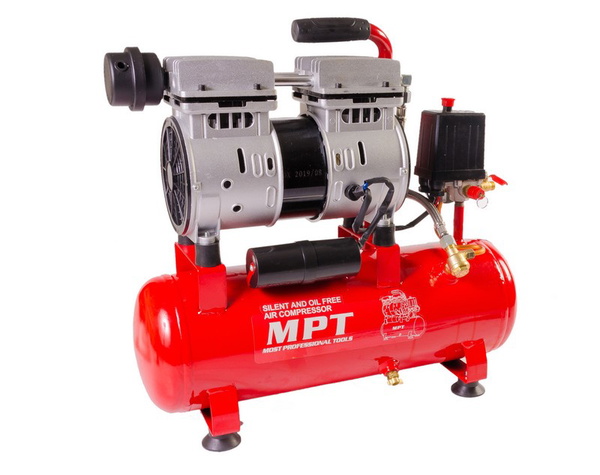 Компрессор бесшумный MPT PROFI OIL FREE MAC60103S 600 Вт