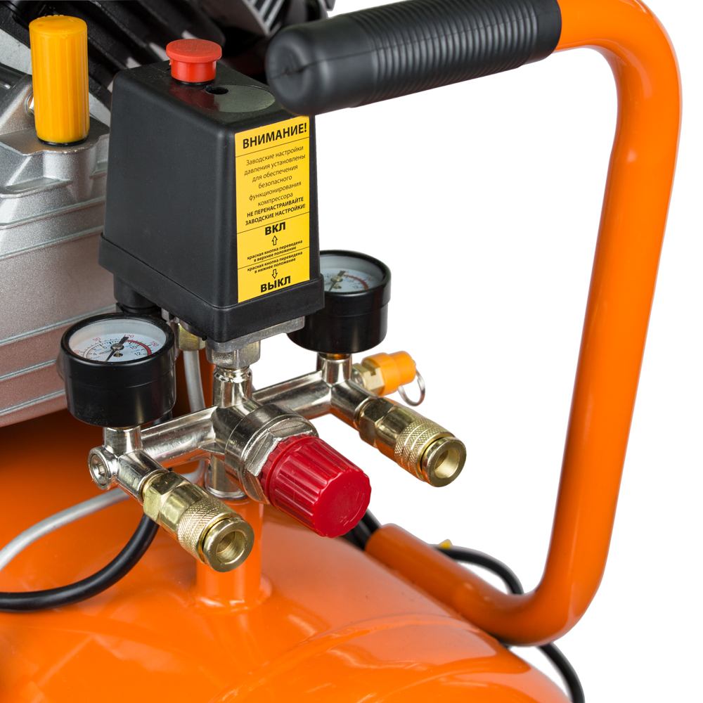 Компрессор Grad двухцилиндровый (V) 2.2кВт 386л/мин 8бар 50л (2 крана)