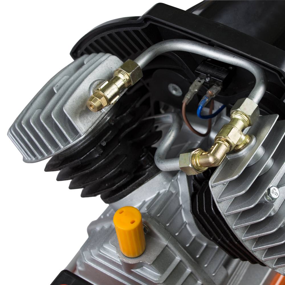 Компрессор Grad двухцилиндровый (V) 2.2кВт 386л/мин 8бар 50л (2 крана)