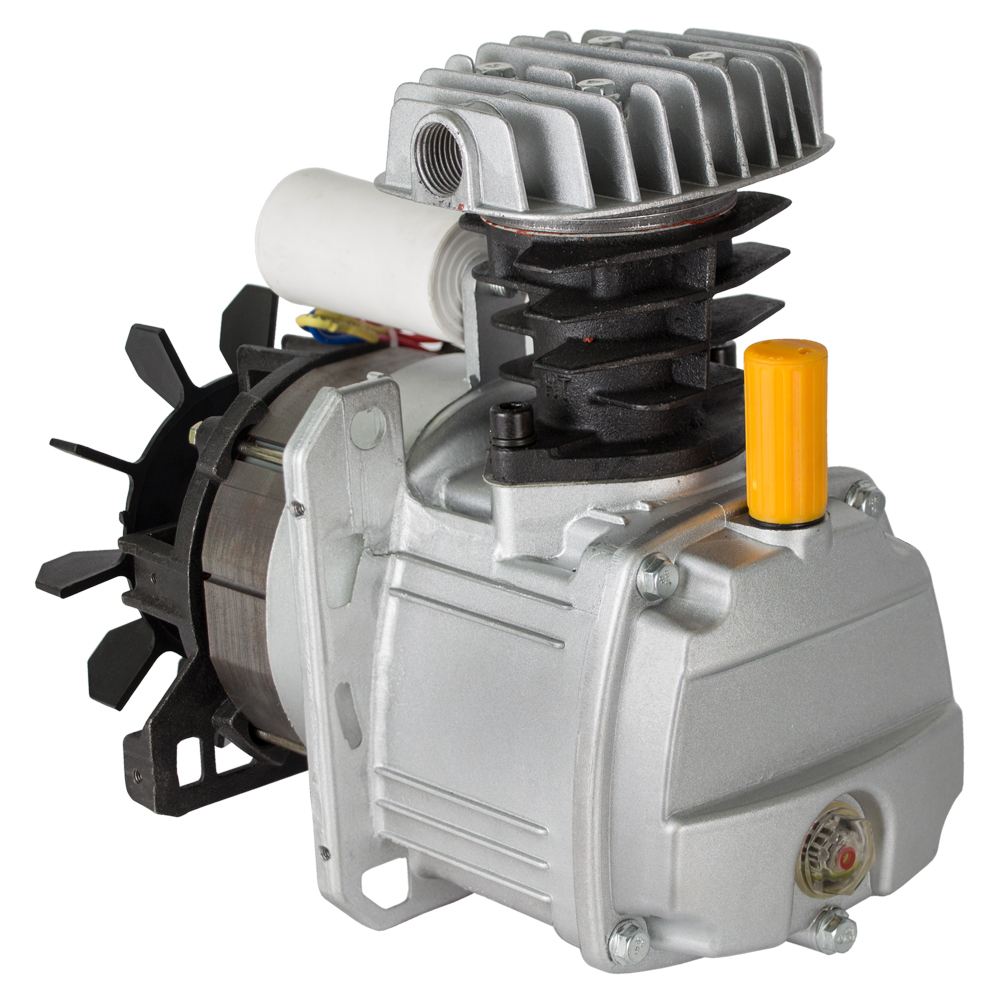 Компрессор Grad одноцилиндровый 1.5кВт 196л/мин 8бар 24л (2 крана)