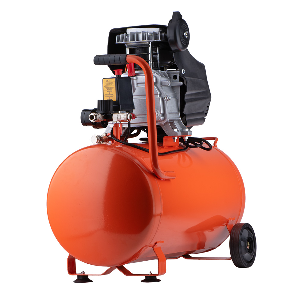 Компрессор Grad одноцилиндровый 1.5кВт 198л/мин 8бар 50л (2 крана)