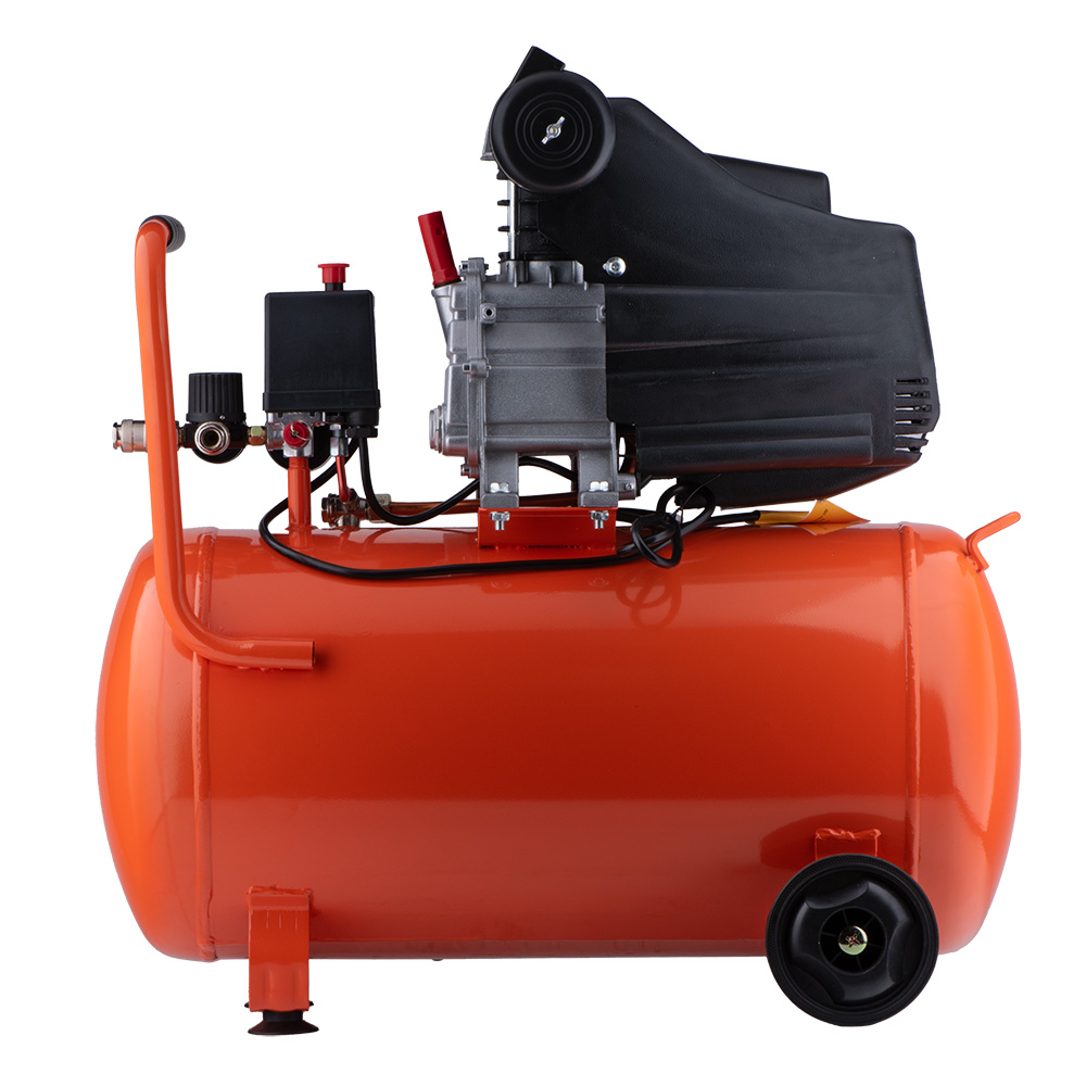 Компрессор Grad одноцилиндровый 1.5кВт 198л/мин 8бар 50л (2 крана)