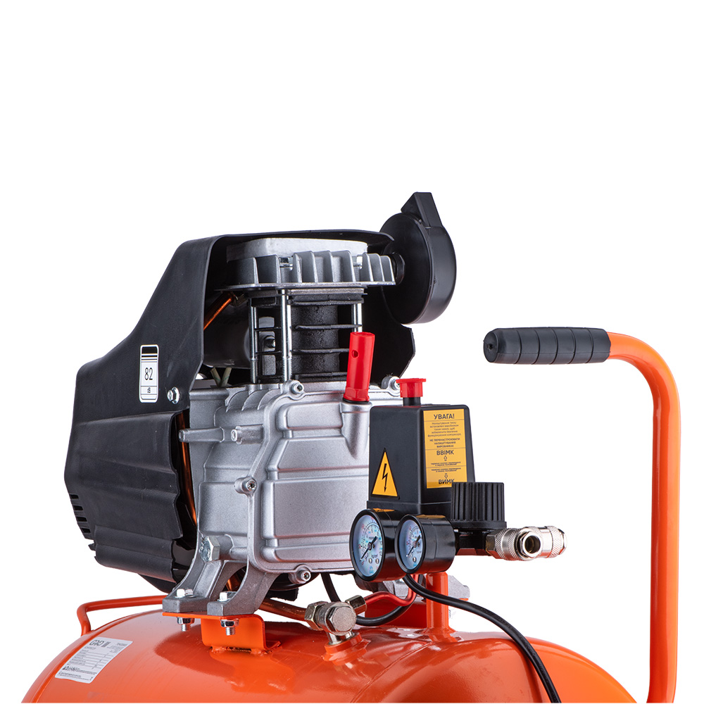 Компрессор Grad одноцилиндровый 1.5кВт 198л/мин 8бар 50л (2 крана)