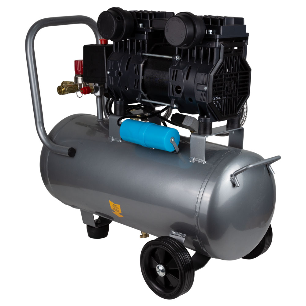 Компрессор Sigma двухцилиндровый безмасляный 1.5кВт 209л/мин 8бар 30л