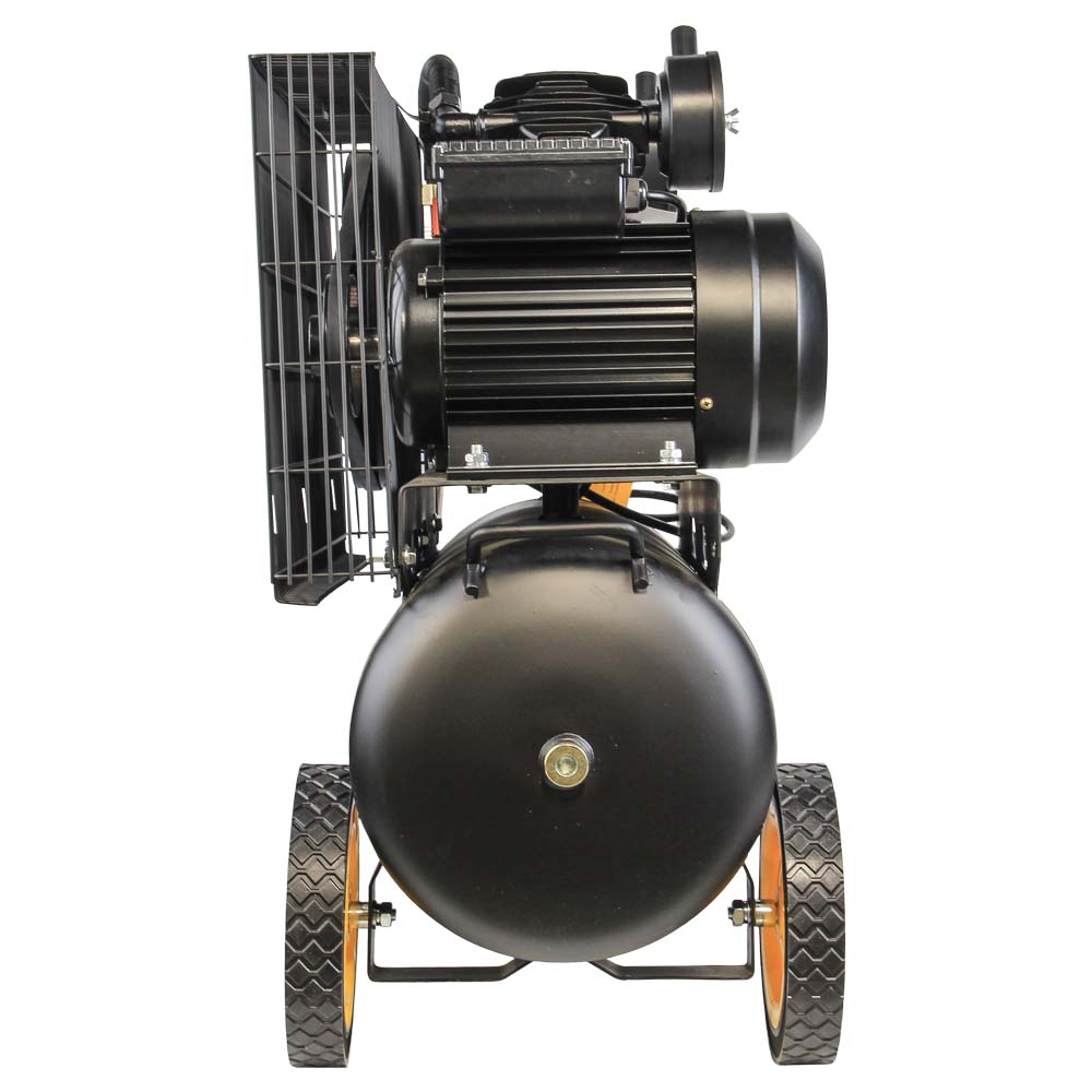 Компрессор Sigma двухцилиндровый ременный (V) 2.5кВт 396л/мин 10 бар 50л (2 крана)