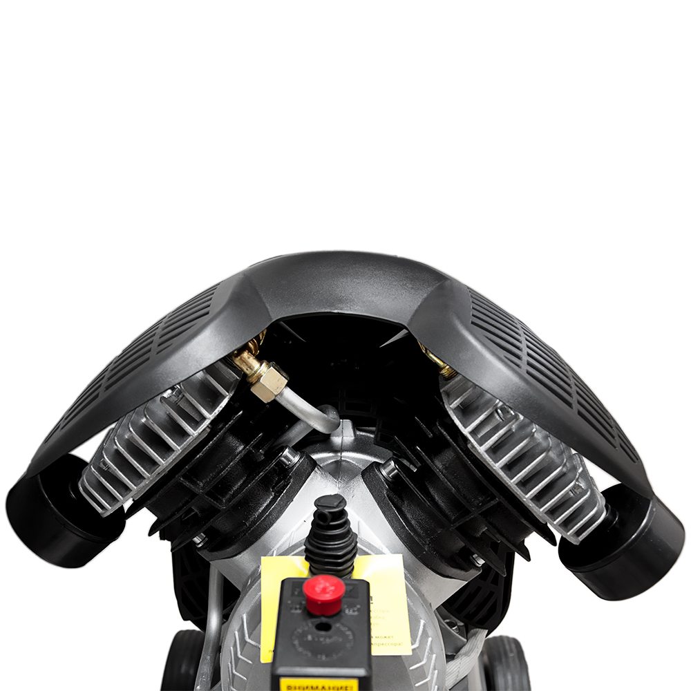 Компрессор Sigma двухцилиндровый (V) 2.5кВт 455л/мин 10бар 50л (2 крана)