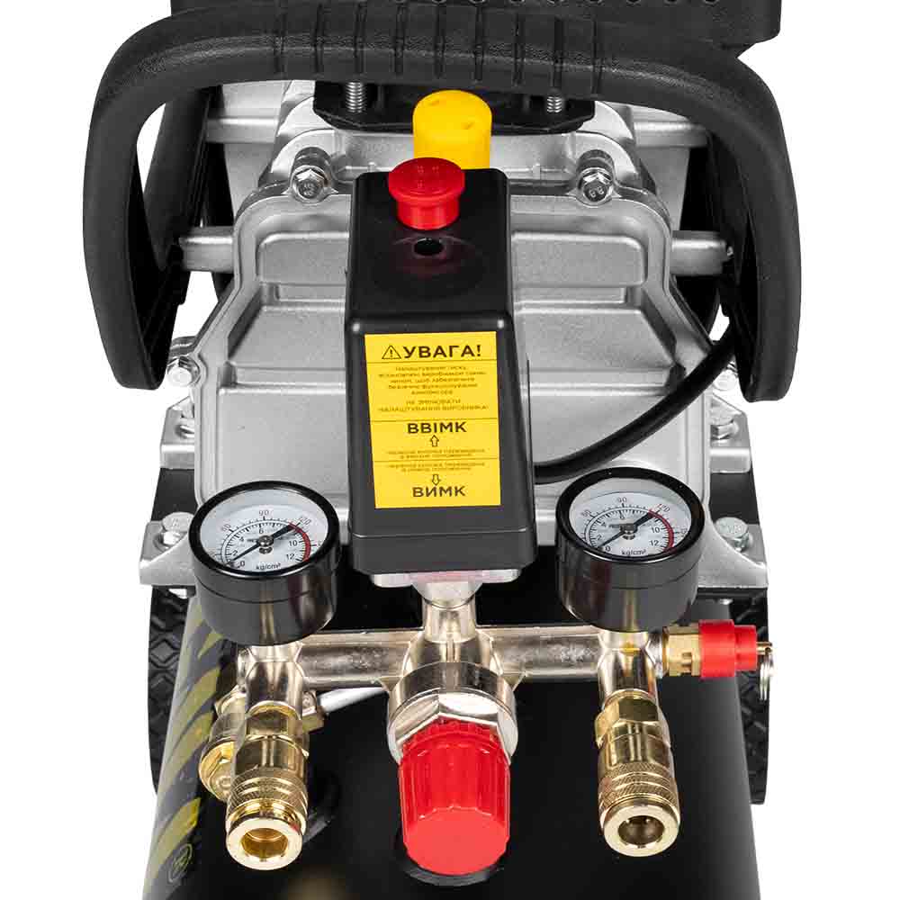 Компрессор Sigma одноцилиндровый 1.8кВт 230л/мин 8бар 24л (2 крана)