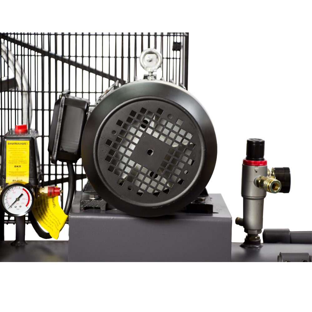 Компрессор Sigma Refine двухцилиндровый ременный (II) 380В 3кВт 550л/хв 10бар 150л 2 крана