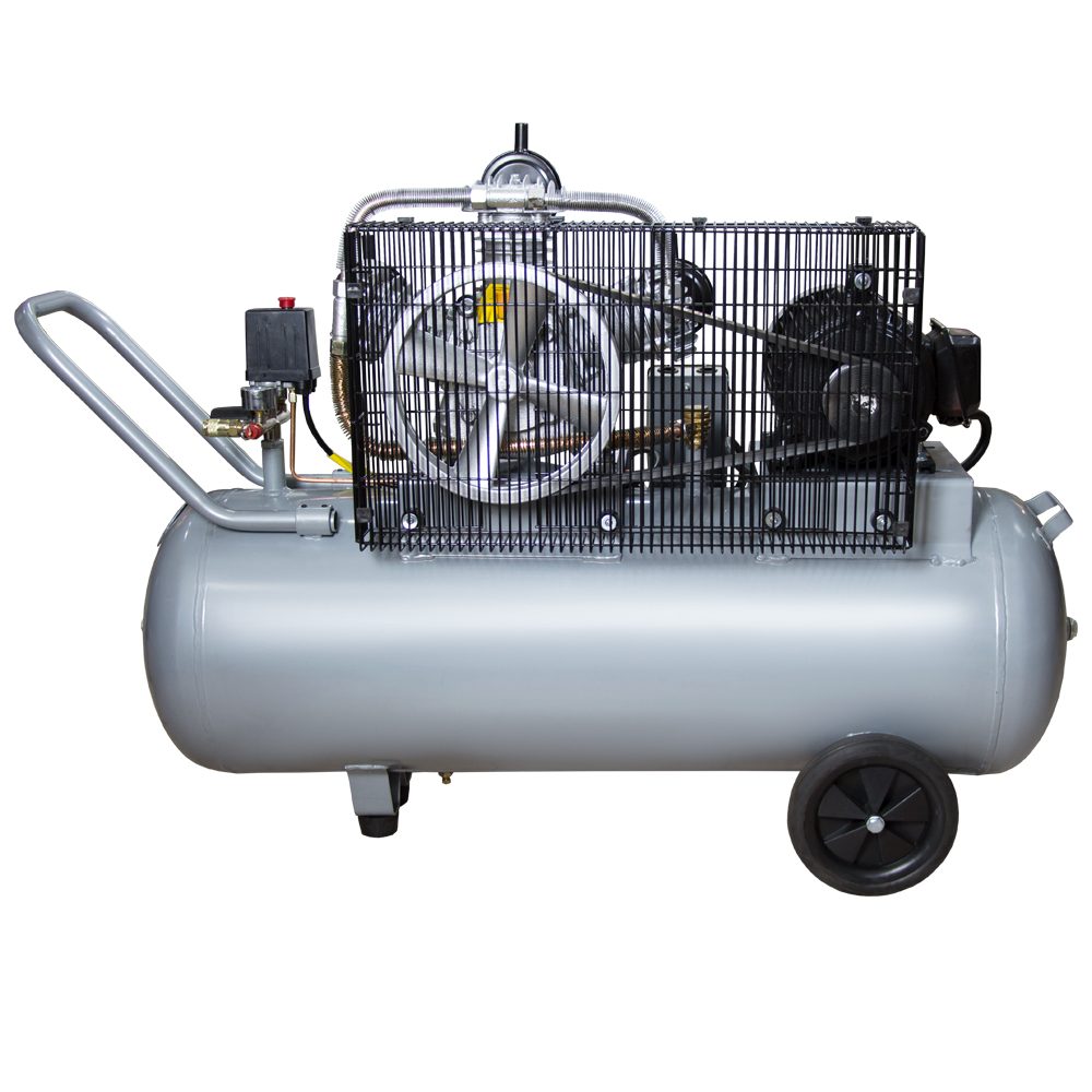 Компрессор Sigma трехцилиндровый ременный (W) 380В 3кВт 610л/мин 10бар 135л 2 крана