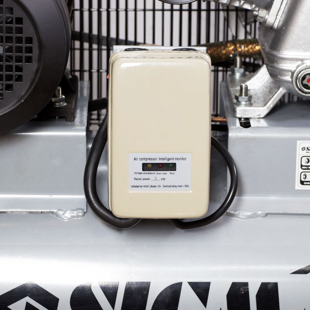 Компрессор Sigma трехцилиндровый ременный (W) 380В 3кВт 610л/мин 10бар 135л 2 крана