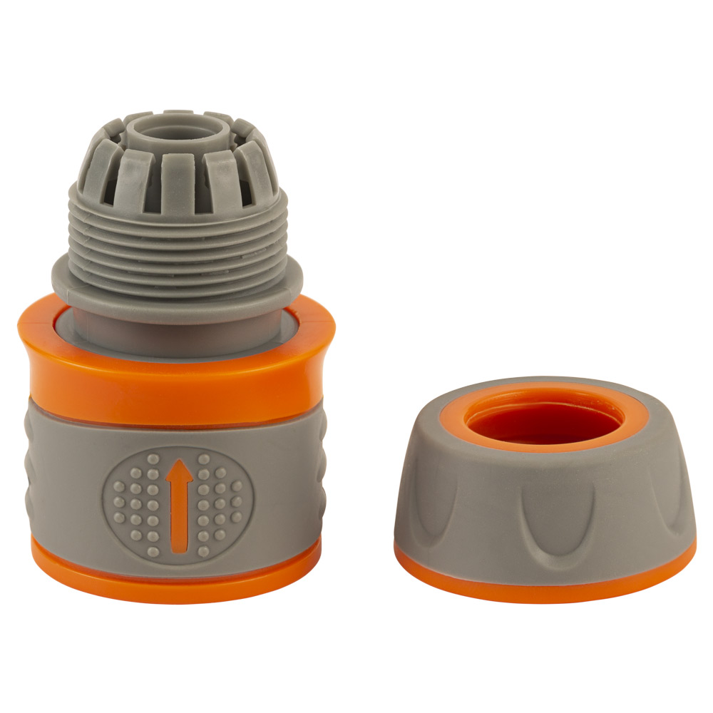 Конектор Flora 1/2" швидкознімний для шланга 1/2" (ABS + TPR)