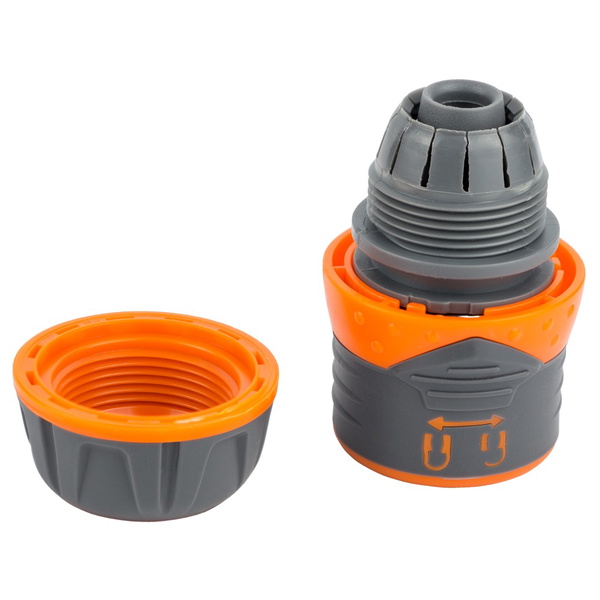 Коннектор Flora 1/2" быстросъемный для шланга 1/2" с замком (ABS + TPR)