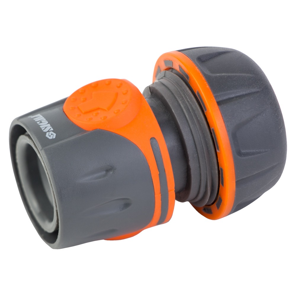 Коннектор Flora 1/2" быстросъемный для шланга 3/4" (ABS + TPR)