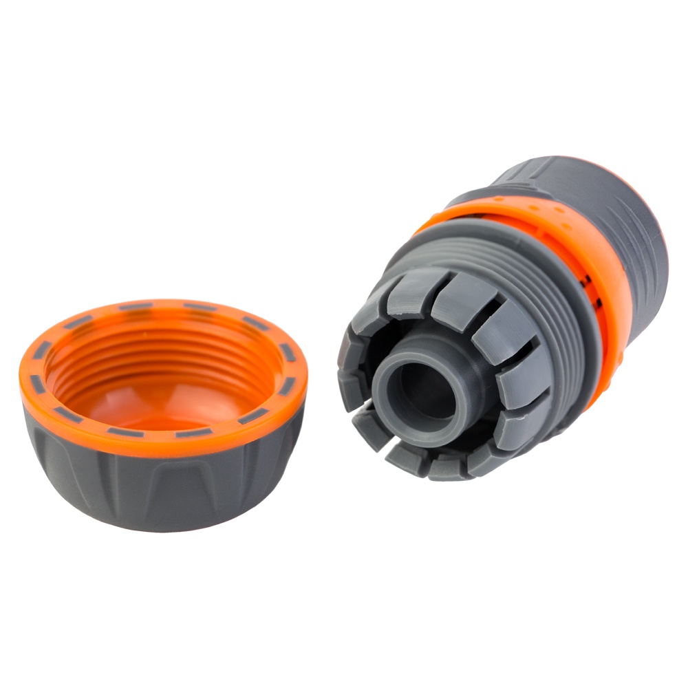 Коннектор Flora 1/2" быстросъемный для шланга 3/4" с замком (ABS + TPR)