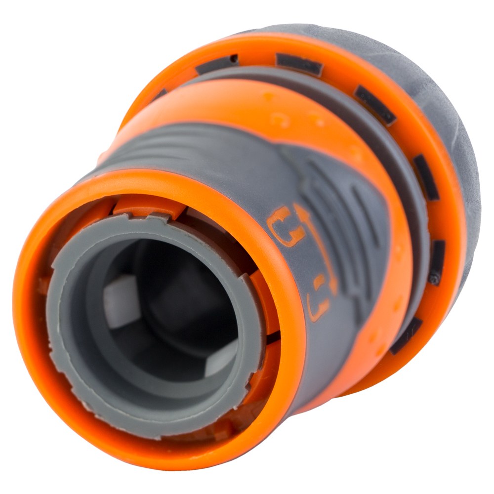 Коннектор Flora 1/2" быстросъемный для шланга 3/4" с замком (ABS + TPR)