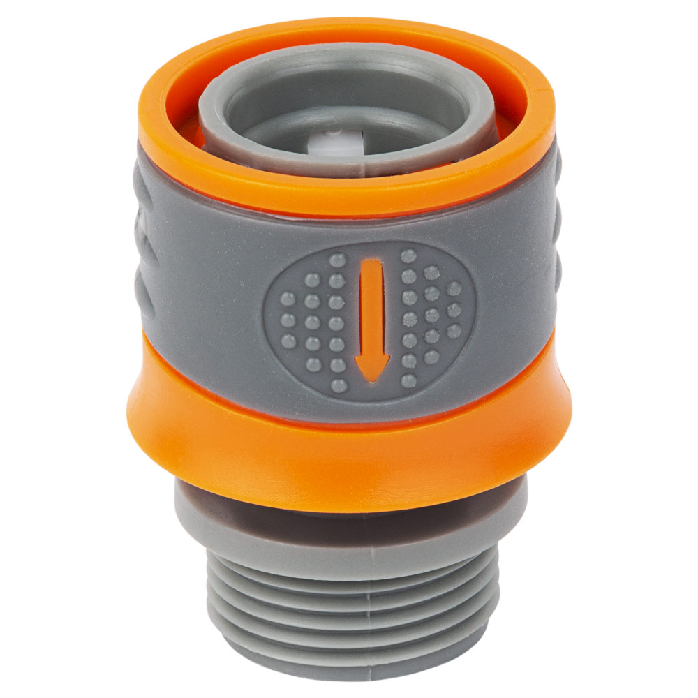 Конектор Flora 1/2" швидкознімний на кран в/р 3/4" (ABS + TPR)