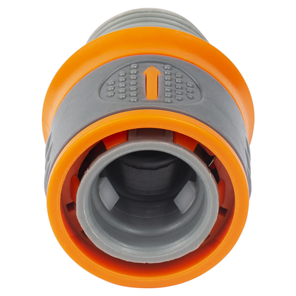 Коннектор Flora 1/2" быстросъемный на кран в/р 3/4" (ABS + TPR)