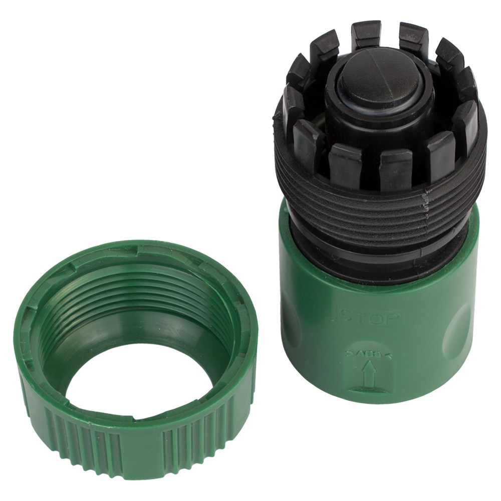Коннектор Grad 1/2" быстросъемный для шланга 3/4" аквастоп (ABS)