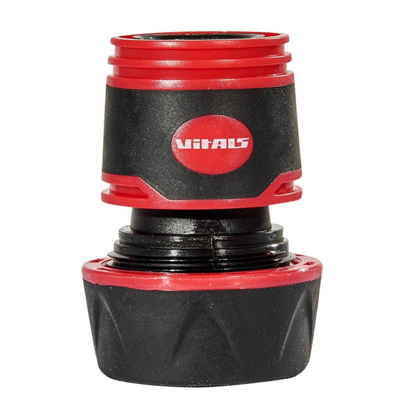 Коннектор с аквастопом Vitals Master 1/2" для шланга 3/4"