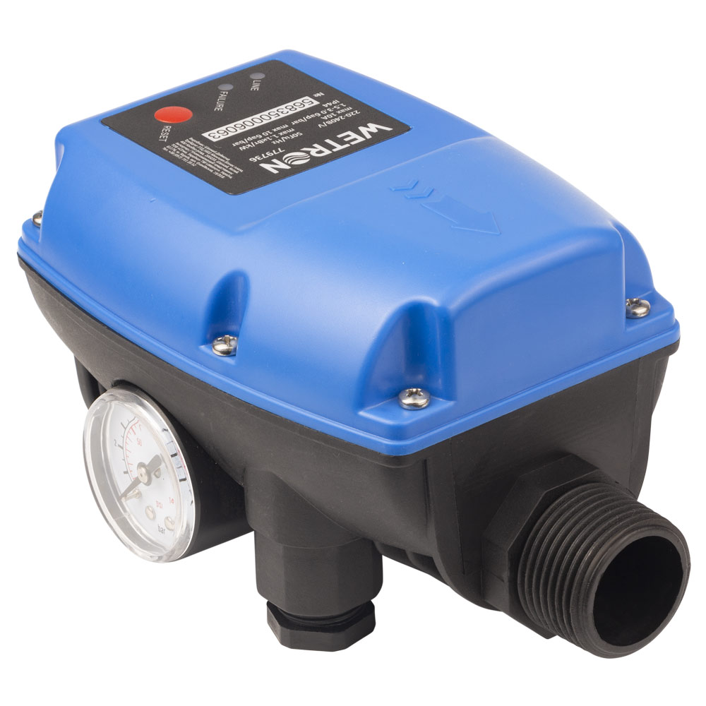 Контролер тиску електронний Wetron 1.1кВт Ø1" рег давл вкл 1.0-3.0 бар