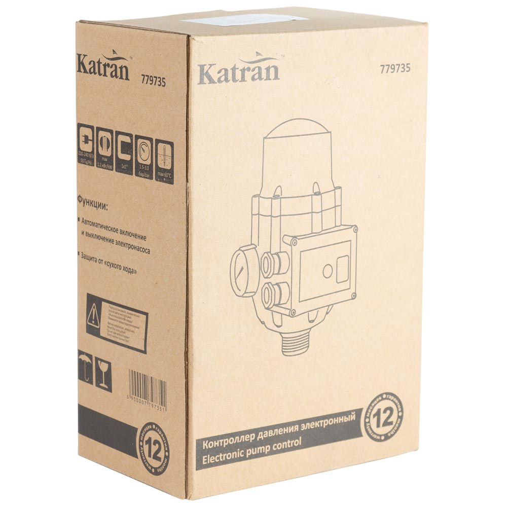 Контролер тиску електронний Wetron 1.1кВт Ø1" рег давл вкл 1.5-3.0 бар DSK-2.1