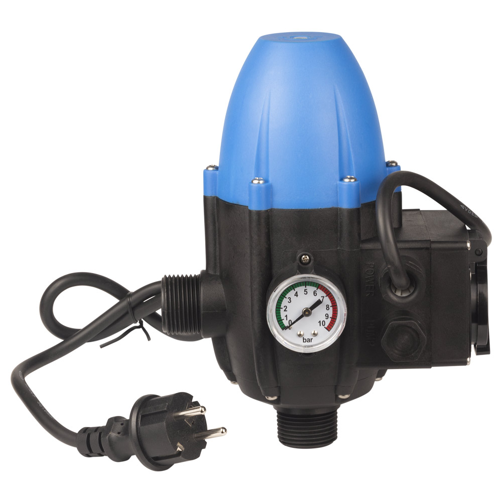 Контролер тиску електронний Wetron 1.1кВт Ø1" рег. тиск вкл 1.5-3.0 бар + розетка і вилка