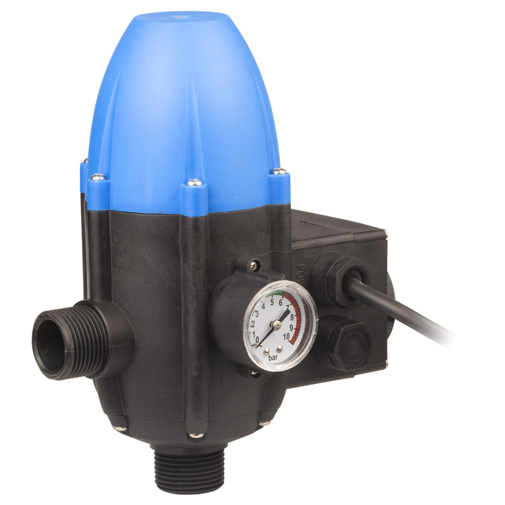 Контролер тиску електронний Wetron 1.1кВт Ø1" рег. тиск вкл 1.5-3.0 бар + розетка і вилка