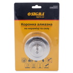 Коронка Sigma алмазная по керамике и стеклу Ø65 мм
