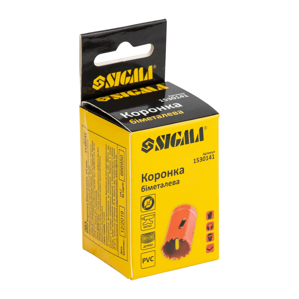 Коронка Sigma биметалл Ø14 мм