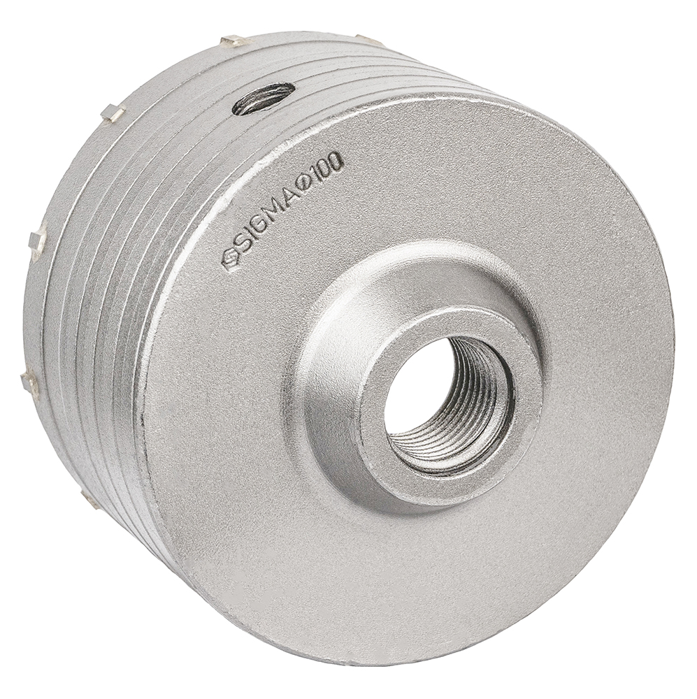 Коронка Sigma по бетону Ø100 х 70 мм 12 зубців (тубус)