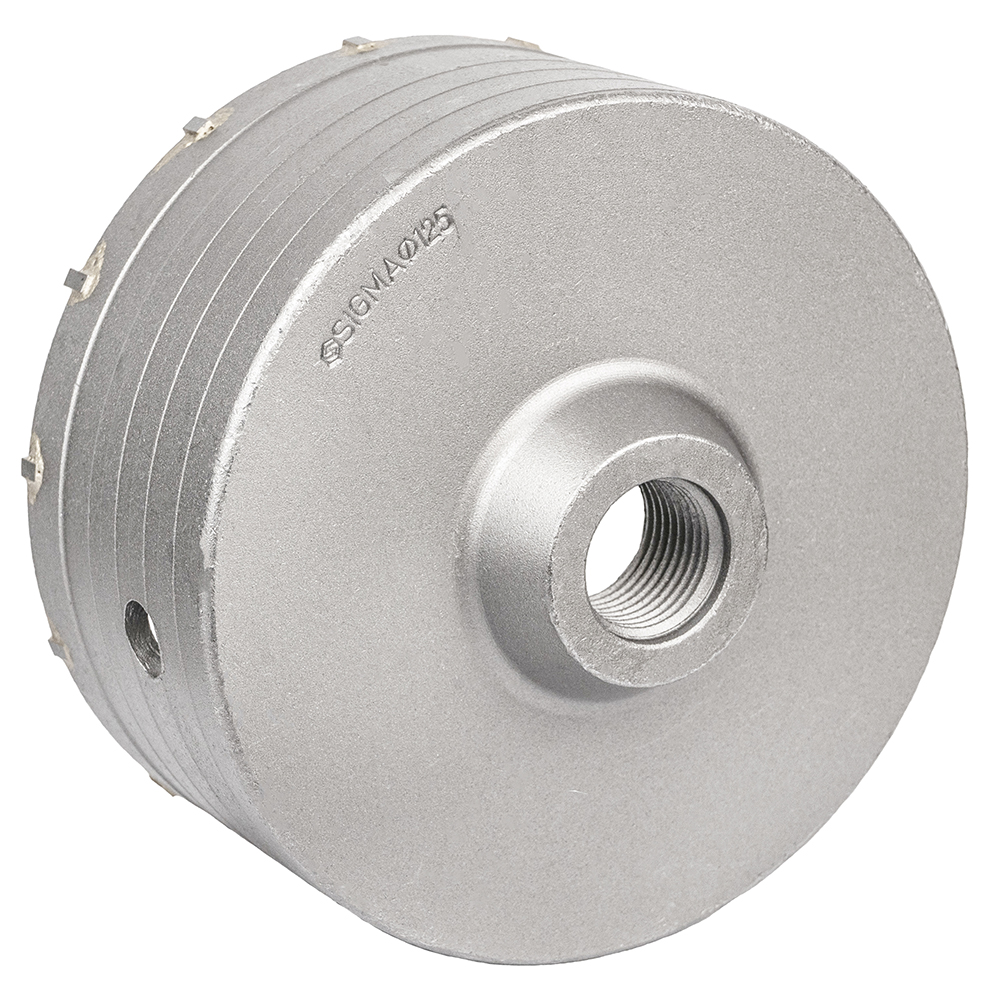 Коронка Sigma по бетону Ø125 х 70 мм 12 зубців (тубус)