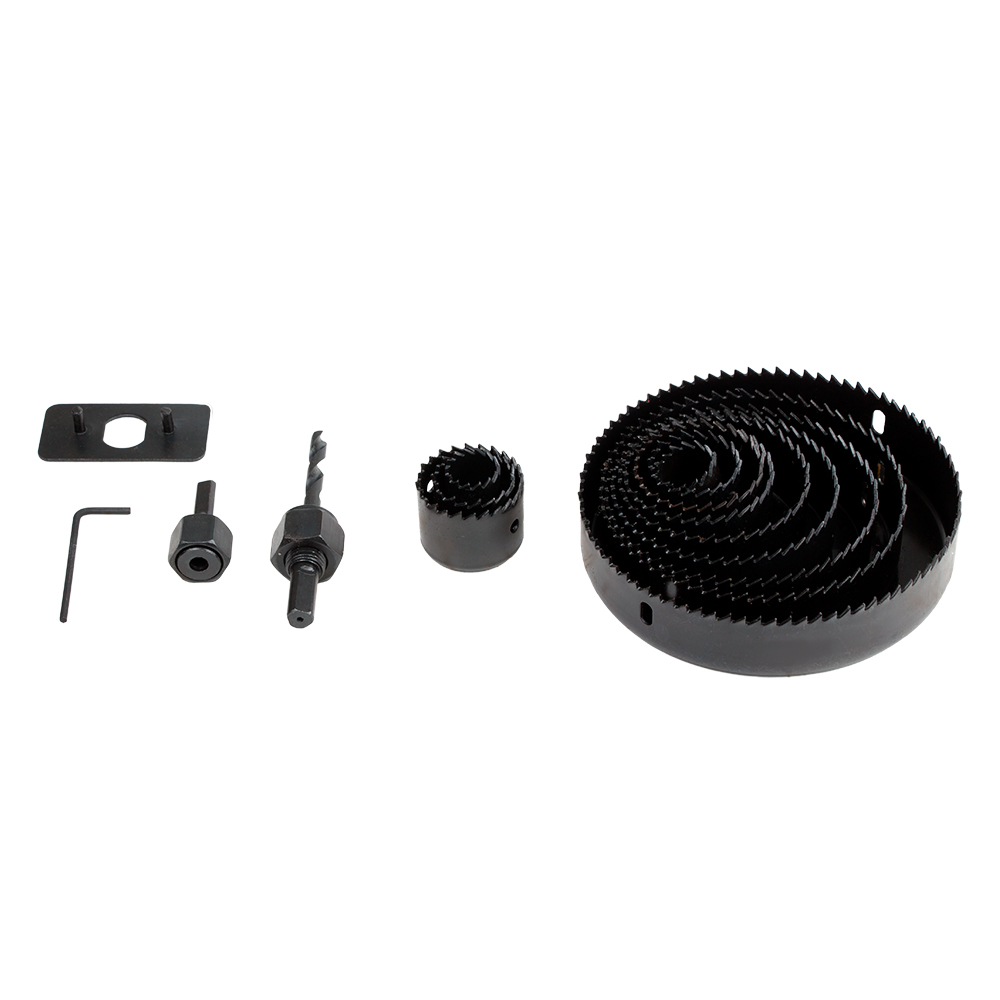 Коронки Sigma по дереву наборные Ø19, 22, 29, 32, 38, 44, 51, 64, 76, 89, 102, 127 мм