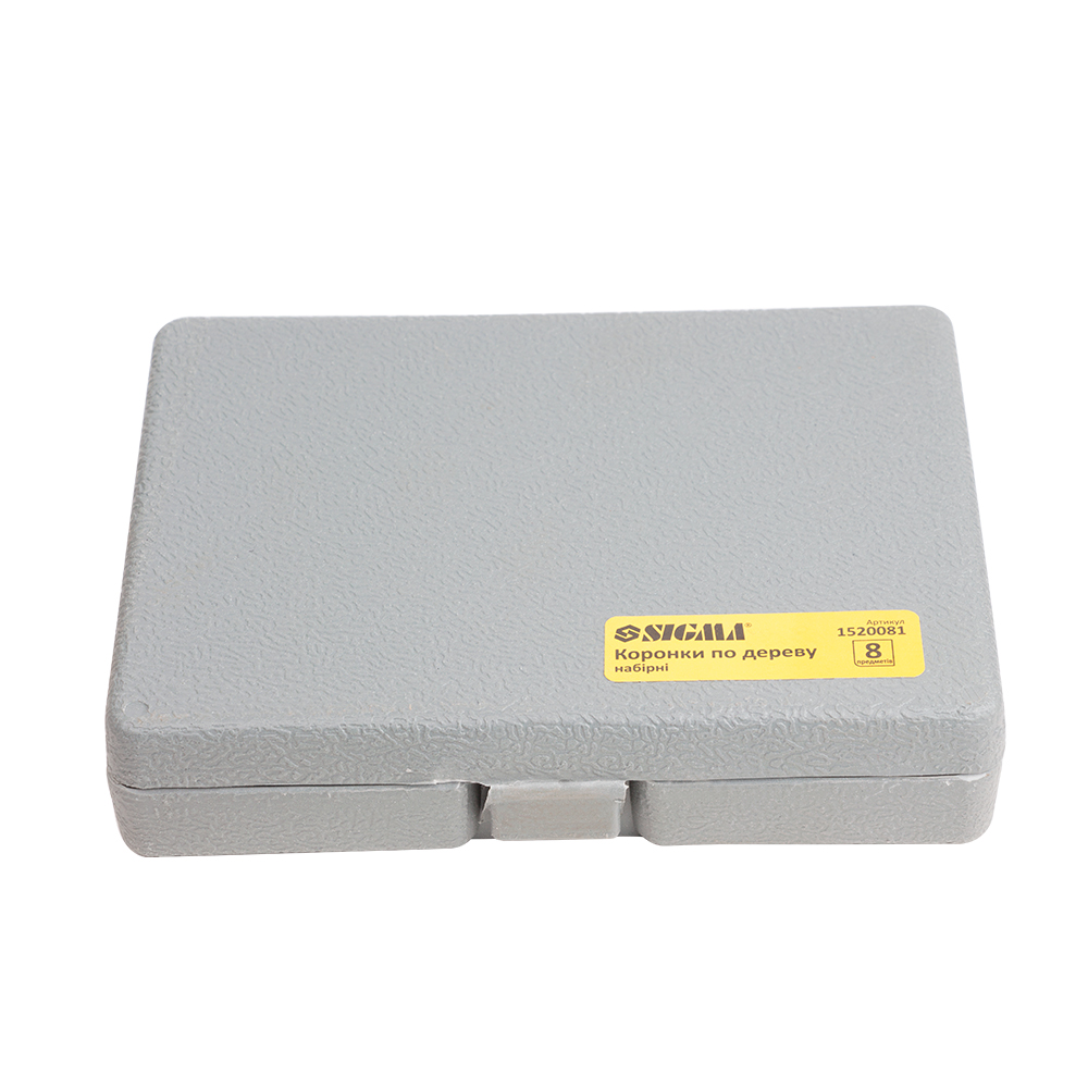 Коронки Sigma по дереву набірні Ø64, 76, 89, 102, 127 мм (кейс)