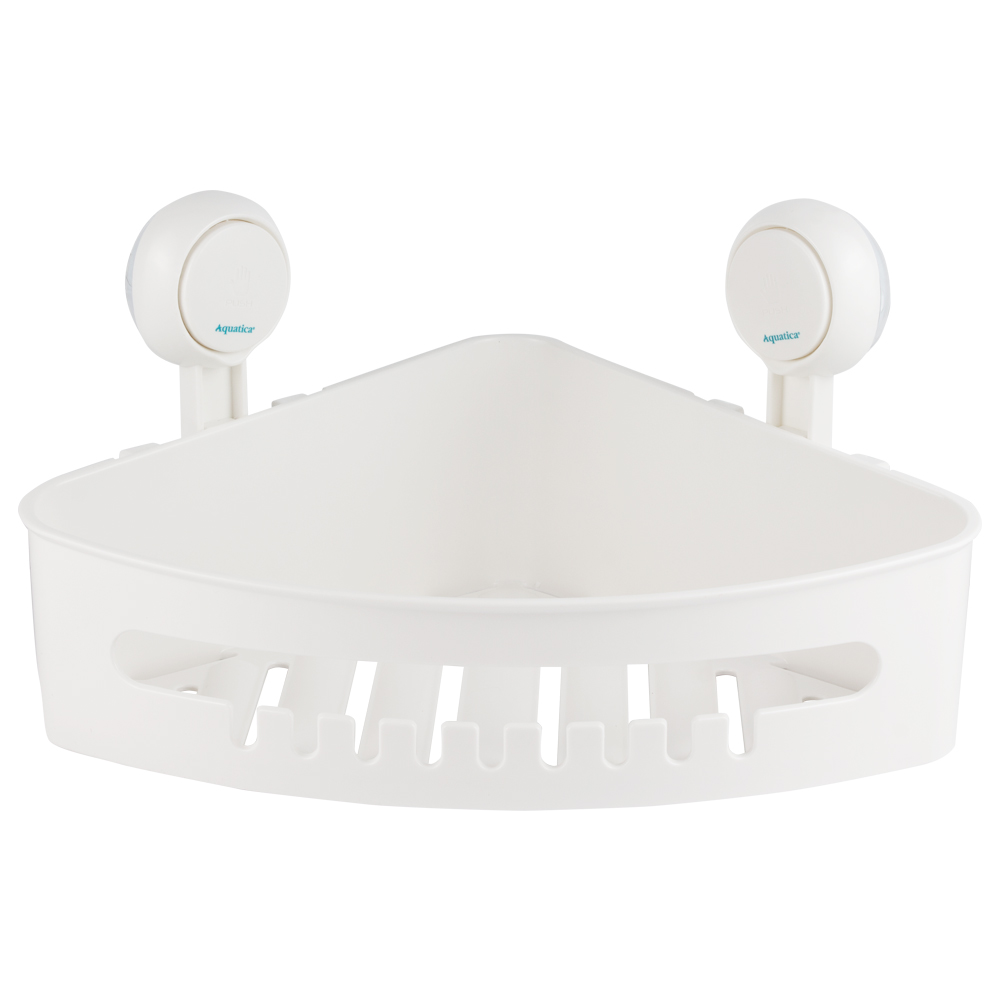 Кошик Aquatica s42 на вакуумних присосках кутовий 255×255×105 мм