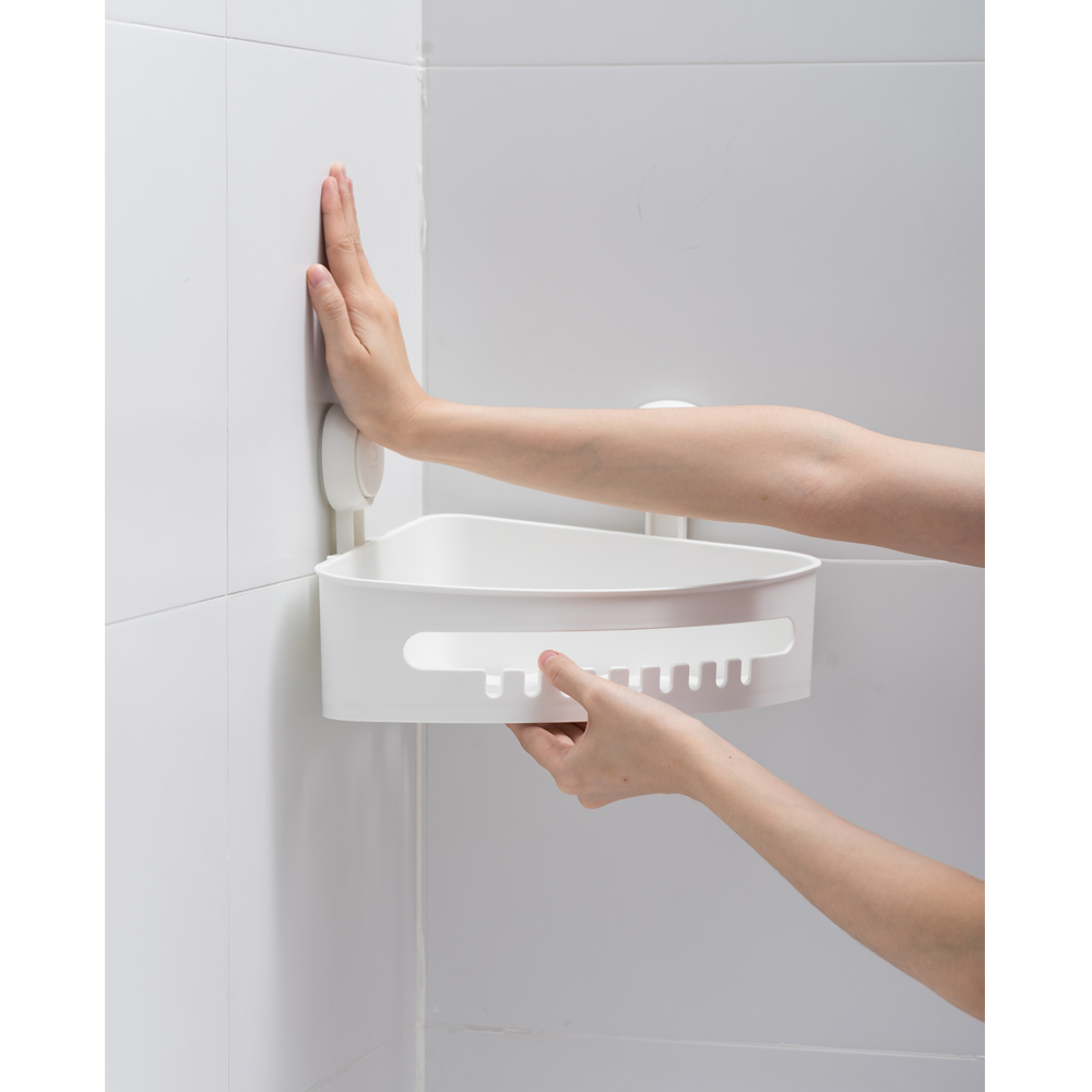 Кошик Aquatica s42 на вакуумних присосках кутовий 255×255×105 мм