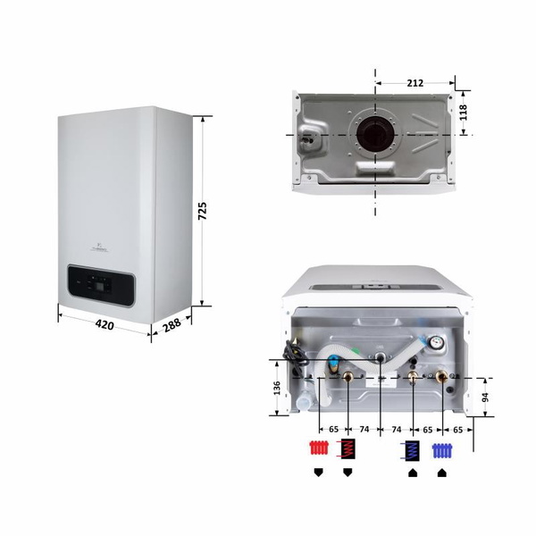 Котел газовий Thermo Alliance Ewa System 28 кВт (одноконтурний, Condensing)