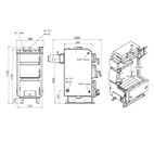 Котел твердотопливный стальной Thermo Alliance Ferrum W V 5.0 FW 22