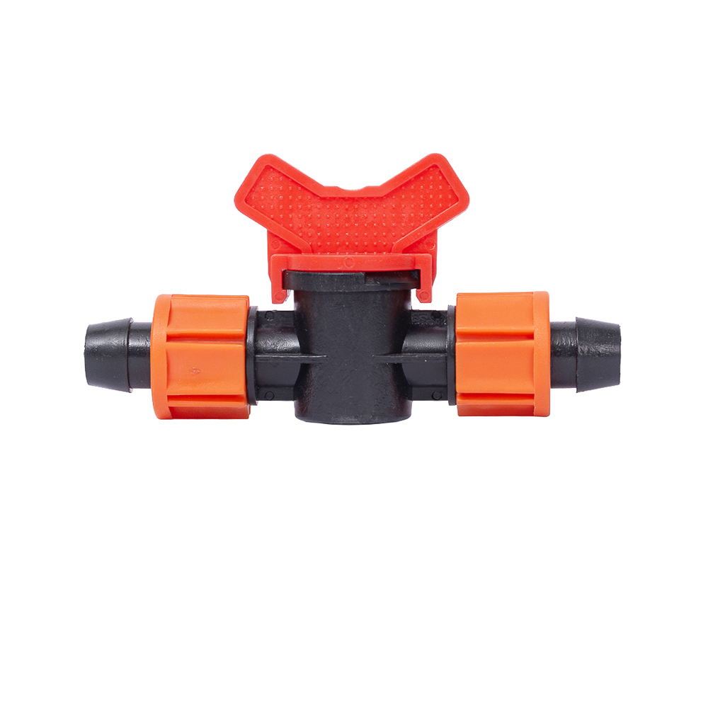 Кран Flora для крапельної стрічки Ø16 мм прохідний