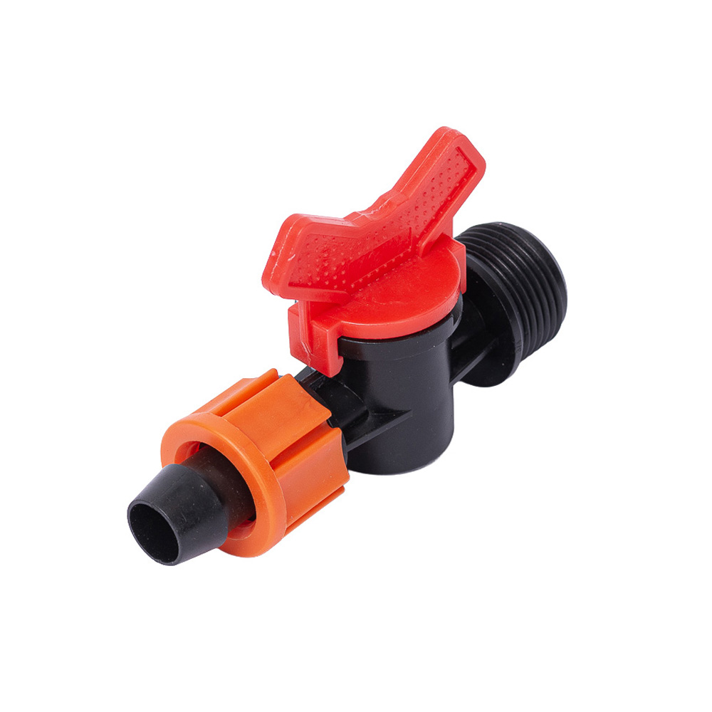 Кран Flora для капельной ленты Ø16 мм н/р 3/4"