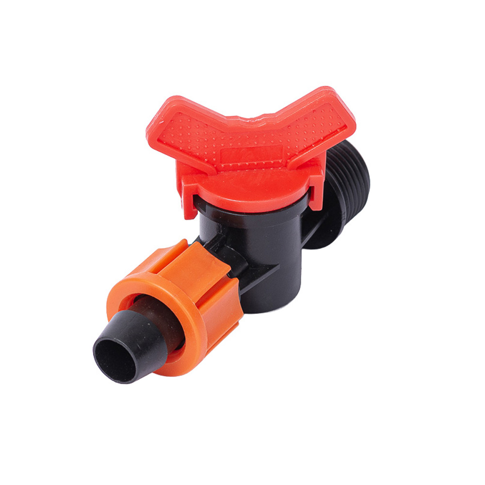 Кран Flora для капельной ленты Ø16 мм н/р 3/4"