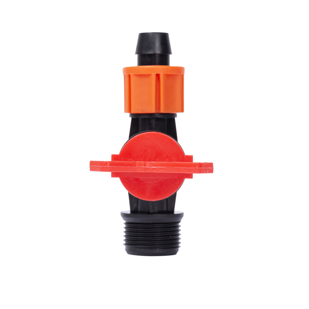 Кран Flora для капельной ленты Ø16 мм н/р 3/4"