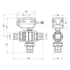 Кран кульовий зонний Icma 1" 1/4 (№344)