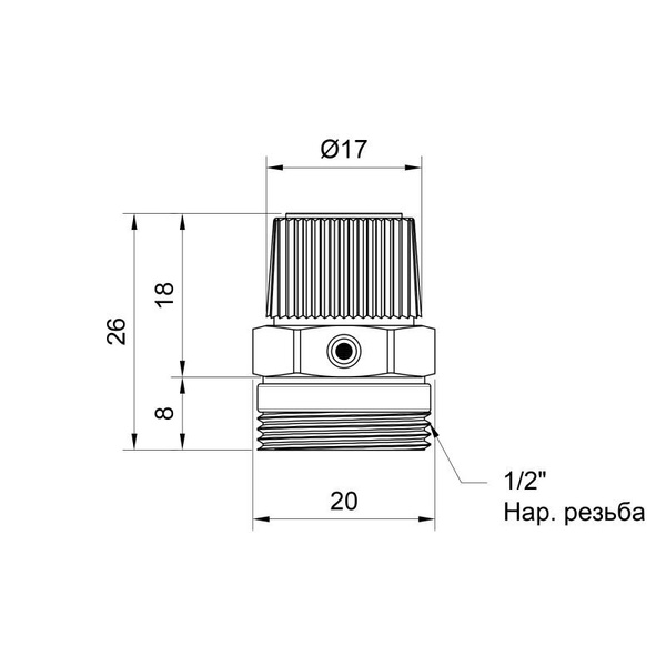 Кран Маевского Icma 1/2" с антипротечкой (№702)