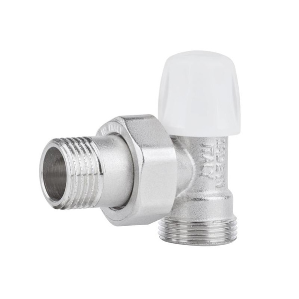 Кран радиаторный Icma 1/2" угловой под фитинг, без ручки (№827)