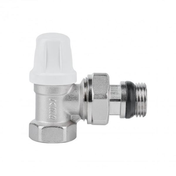 Кран радіаторний Icma 1/2" з антипротіканням кутовий без ручки (№952)