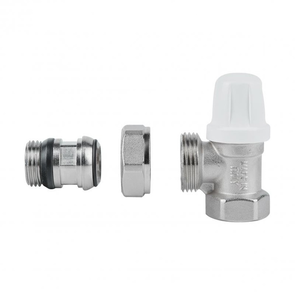 Кран радіаторний Icma 1/2" з антипротіканням кутовий без ручки (№952)