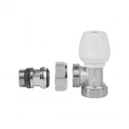Кран радіаторний Icma 1/2" з антипротіканням кутовий з ручкою (№802+940)