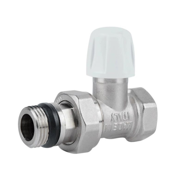Кран радиаторный Icma 1/2" с антипротечкой прямой, без ручки (№815+940)