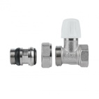 Кран радиаторный Icma 1/2" с антипротечкой прямой, без ручки (№815+940)