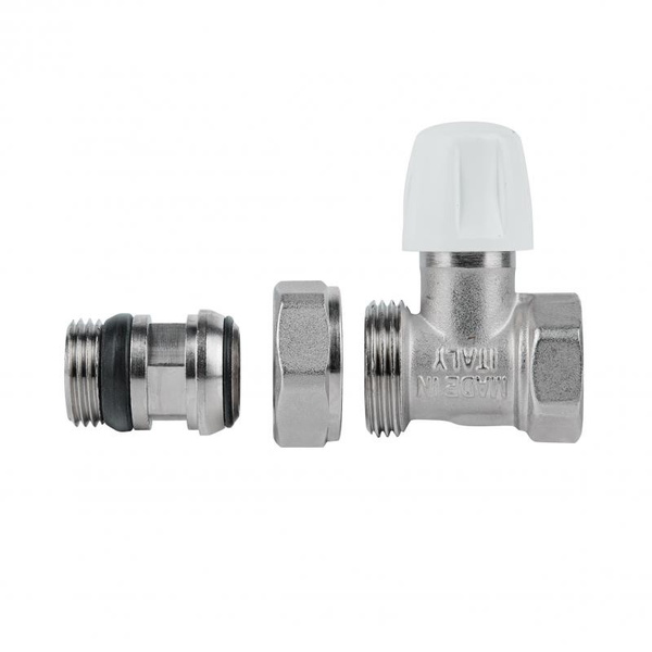 Кран радиаторный Icma 1/2" с антипротечкой прямой, без ручки (№815+940)